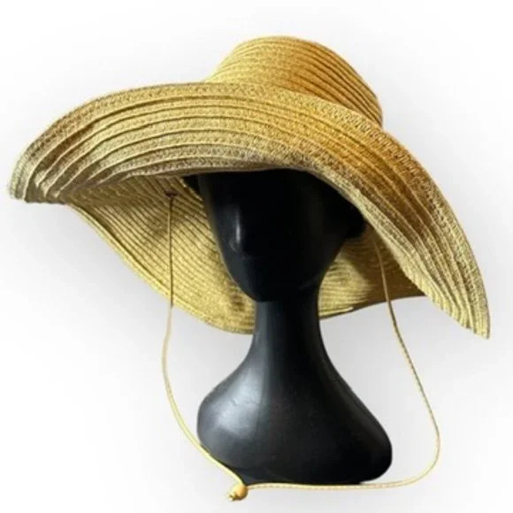 Disney Aulani Hawaii Women's Straw Floppy Sun Hat - Picture 6 of 6